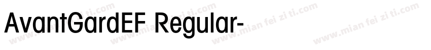 AvantGardEF Regular字体转换